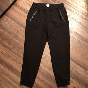 J Crew size 4 black jogger pant